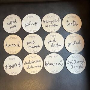 Caden Lane Wooden Milestone Set